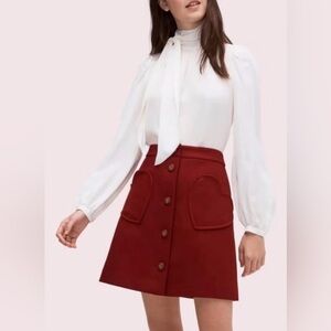 Kate Spade Red Heart Pocket skirt